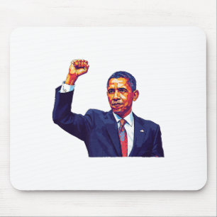 Tapis De Souris Vintage Obama 2028 Manifestation politique Patriot