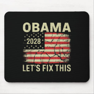 Tapis De Souris Vintage Obama 2028 Un drôle d'élection politique p