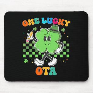 Tapis De Souris Vintage One Lucky Ota St Patrick Day School Istant