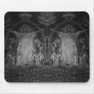 Tapis De Souris Vintage Paris Mosaïque principale Sacré Coeur de l