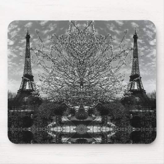 Tapis De Souris Vintage Paris Tour Eiffel (Devant)