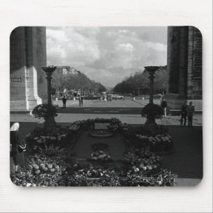 Tapis De Souris Vintage Paris Triumphal Arc Soldat inconnu