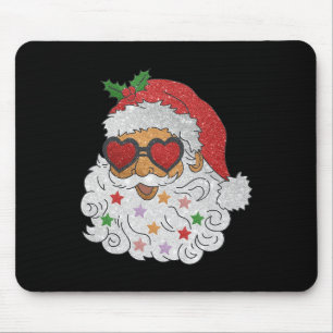 Tapis De Souris Vintage Père Noël Sungles Noël Famille Pajam