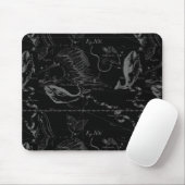 Tapis De Souris Vintage Pisces Constellation Hevelius Engrèvement (Avec souris)