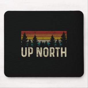 Tapis De Souris Vintage Randonnée Nature Camping Alaska Pnw Vers l