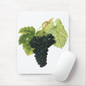 Tapis De Souris Vintage Red Wine Organic Grape Cluster, Food Fruit (Avec souris)