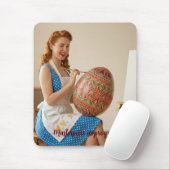 Tapis de souris vintage rétro Easter Art Studio (Avec souris)