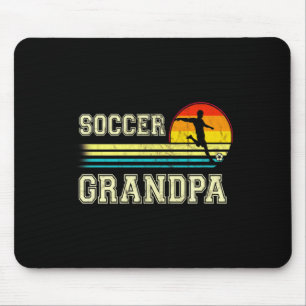 Tapis De Souris Vintage Retro Soccer Grand-père Pour T Shirt Couch