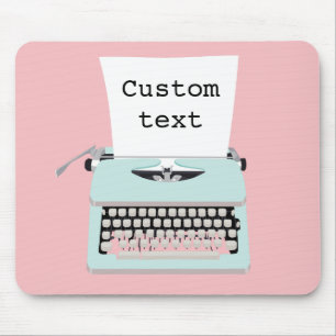 Tapis De Souris Vintage retro typewriter and paper design