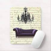 Tapis De Souris vintage scripts paris chandelier mariage (Avec souris)