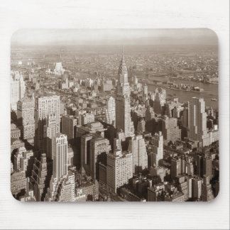 Tapis De Souris Vintage Sepia Tone New York