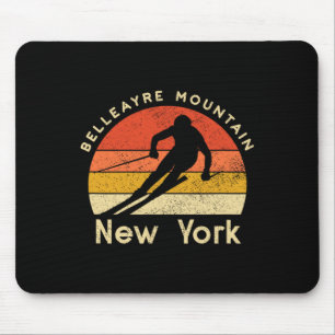 Tapis De Souris Vintage Ski Belleayre Montagne New York Montagne