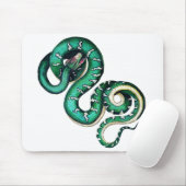 Tapis De Souris Vintage snake illustration reptile (Avec souris)