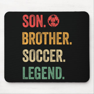 Tapis De Souris Vintage Son Brother Soccer Legend Retro Boys Socc