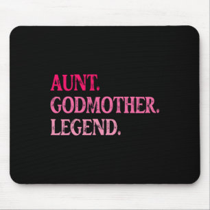 Tapis De Souris Vintage Tante Godmère Légende Drôle Tante Mères