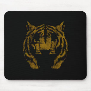 Tapis De Souris Vintage Tiger Face Tiger Tête Wild Chat Lover Cade