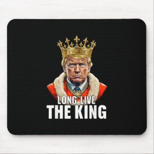 Tapis De Souris Vintage Trump Vive le roi Patriote américain