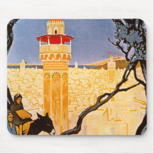 Tapis De Souris Vintage Tunis Mousepad