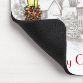 Tapis De Souris Vintage Ville de Noël Mousepad (Coin)