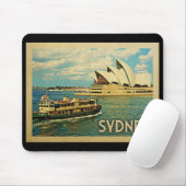 Tapis De Souris Vintage voyage de Sydney Australie (Avec souris)