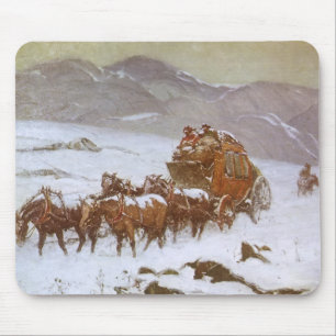 Tapis De Souris Vintage West, Why the Mail Was Late de Berninghaus