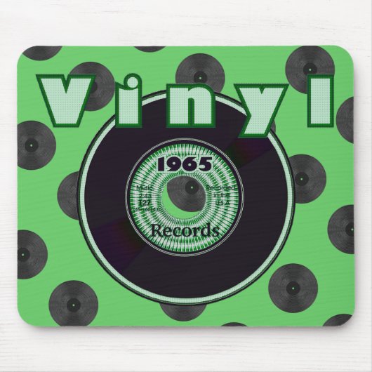 Tapis De Souris VINYL 45 tr/min Record 1965 Étiquette (Devant)