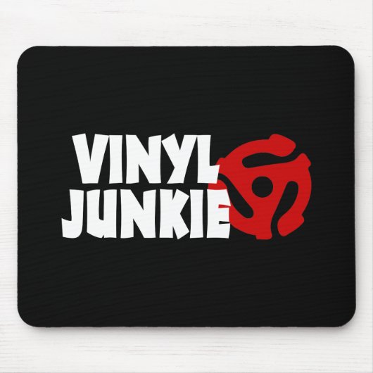 Tapis De Souris Vinyl Junkie (Devant)