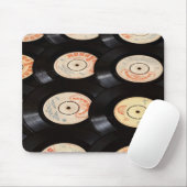 Tapis De Souris Vinyl Records Arrière - plan (Avec souris)