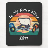 Tapis de souris vinyle rétro vintage (Devant)