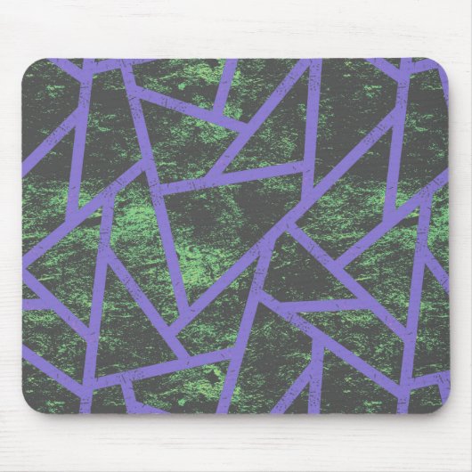 Tapis De Souris Violet and green mosaic pattern (Devant)