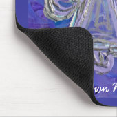 Tapis De Souris Violet Angel Mousepad avec message Customisé (Coin)