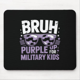 Tapis De Souris Violet Bruh Up Up For Military Kids Militaire Enfa