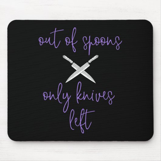 Tapis De Souris Violet Fibro Lupus Spoonie Sensibilisation À Parti (Devant)