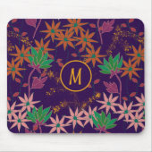 Tapis De Souris Violet fleur sauvage (Devant)