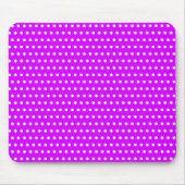 Tapis De Souris Violet Grattant Avec De Petits Pois Blancs (Devant)