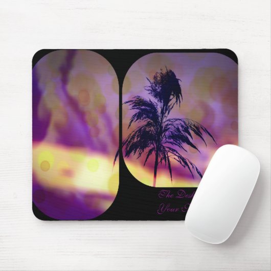 Tapis De Souris Violet N Gold Grass Art Mousepad *Personnaliser* (Avec souris)