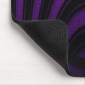 Tapis de souris Violet Noir Arche Abstraite (Coin)