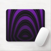 Tapis de souris Violet Noir Arche Abstraite (Avec souris)
