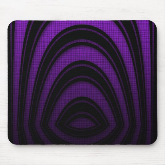 Tapis de souris Violet Noir Arche Abstraite (Devant)
