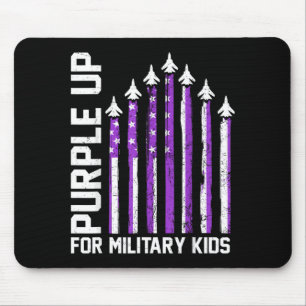 Tapis De Souris Violet pour les enfants de militaires tout-petit f
