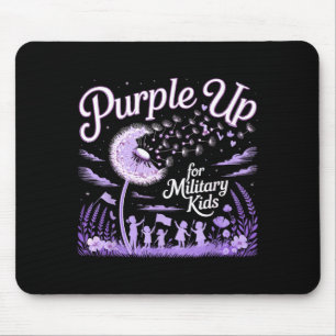 Tapis De Souris Violet pour les enfants militaires Pissenlit Milit