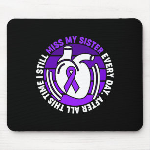 Tapis De Souris Violet Ribbon Overdose Sensibilisation Miss Soeur