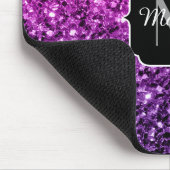Tapis De Souris Violet rose ombre faux parties scintillant scintil (Coin)