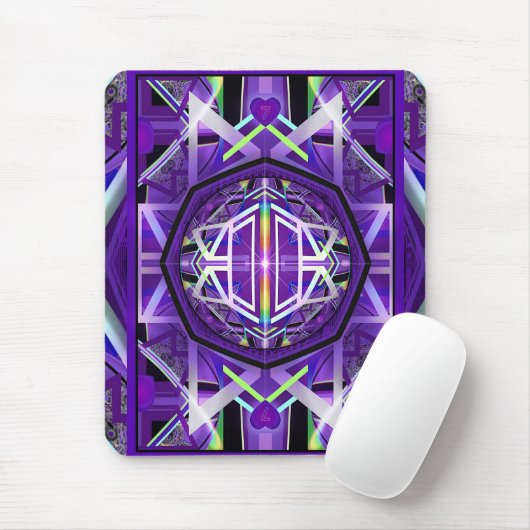 Tapis De Souris Violet W3 (Avec souris)