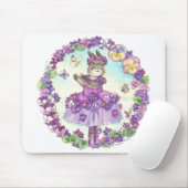 Tapis De Souris Violette douce Mousepad (Avec souris)