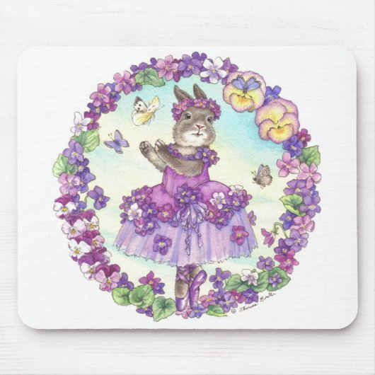 Tapis De Souris Violette douce Mousepad (Devant)