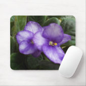 Tapis De Souris Violettes africaines Mousepad (Avec souris)