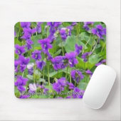 Tapis De Souris Violettes en bois du Wisconsin (Avec souris)