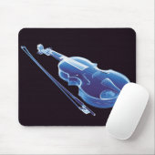 Tapis De Souris Violon bleu au néon (Avec souris)