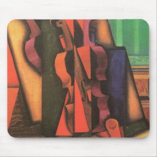 Tapis De Souris Violon et guitare de Juan Gris, Art Cubiste Vintag